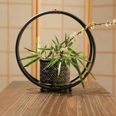Vintage handmade bamboo flower vase home decor artware handicrafts   173259792197